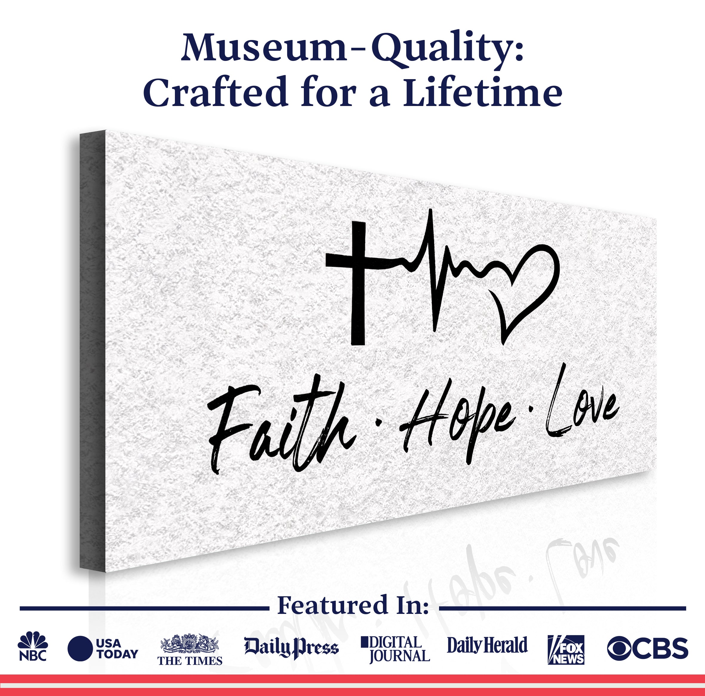 Faith, Hope, Love Faith Wall Art II