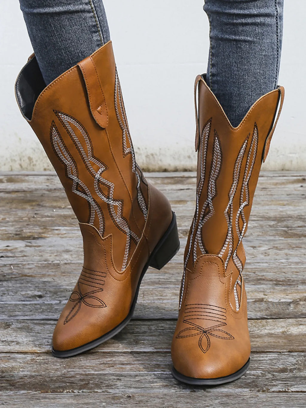 Western Embroidered Cowgirl Boots
