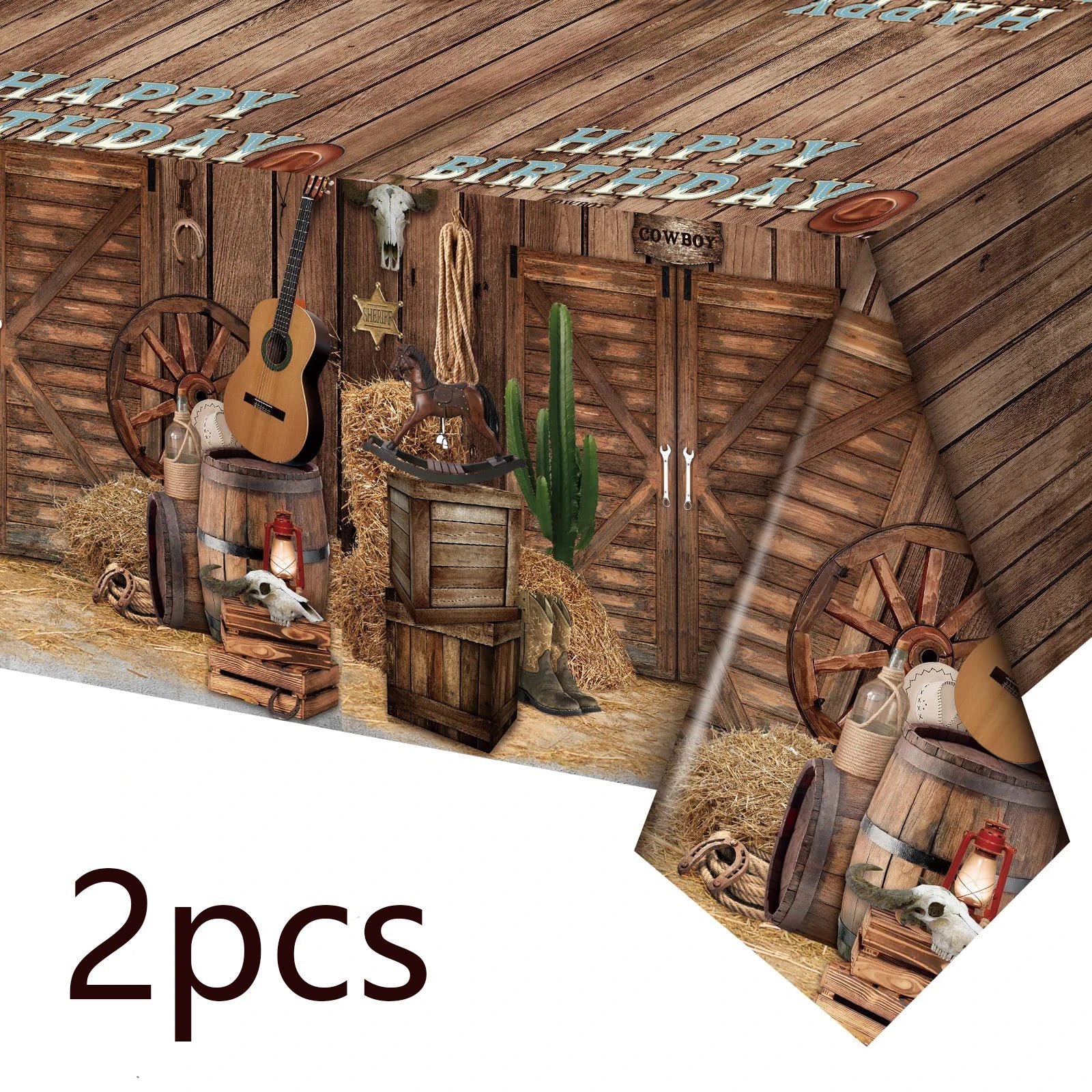 Western Tablecloths Its Me Hi Im The Birthday ts Me Party Supplies Cowboy Party Decorations Music Birthday Party Decoration