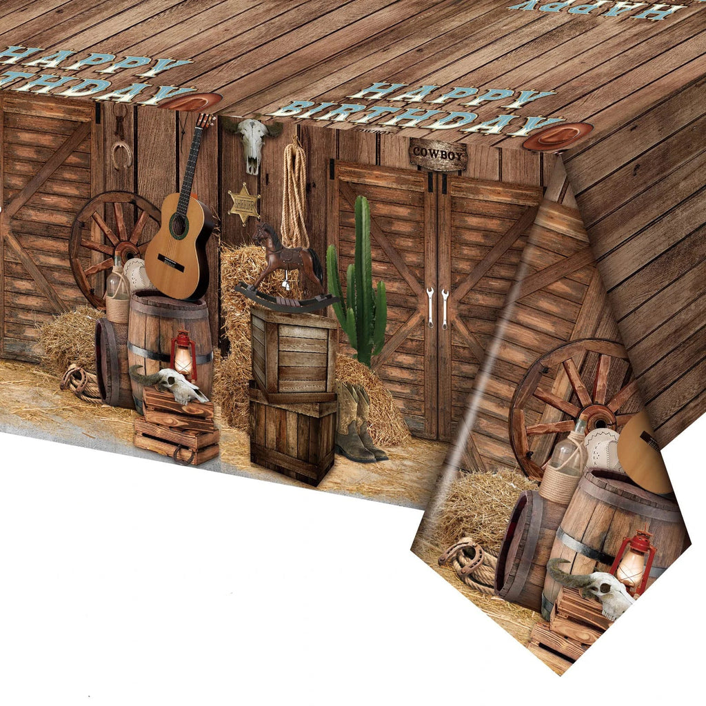 Western Tablecloths Its Me Hi Im The Birthday ts Me Party Supplies Cowboy Party Decorations Music Birthday Party Decoration