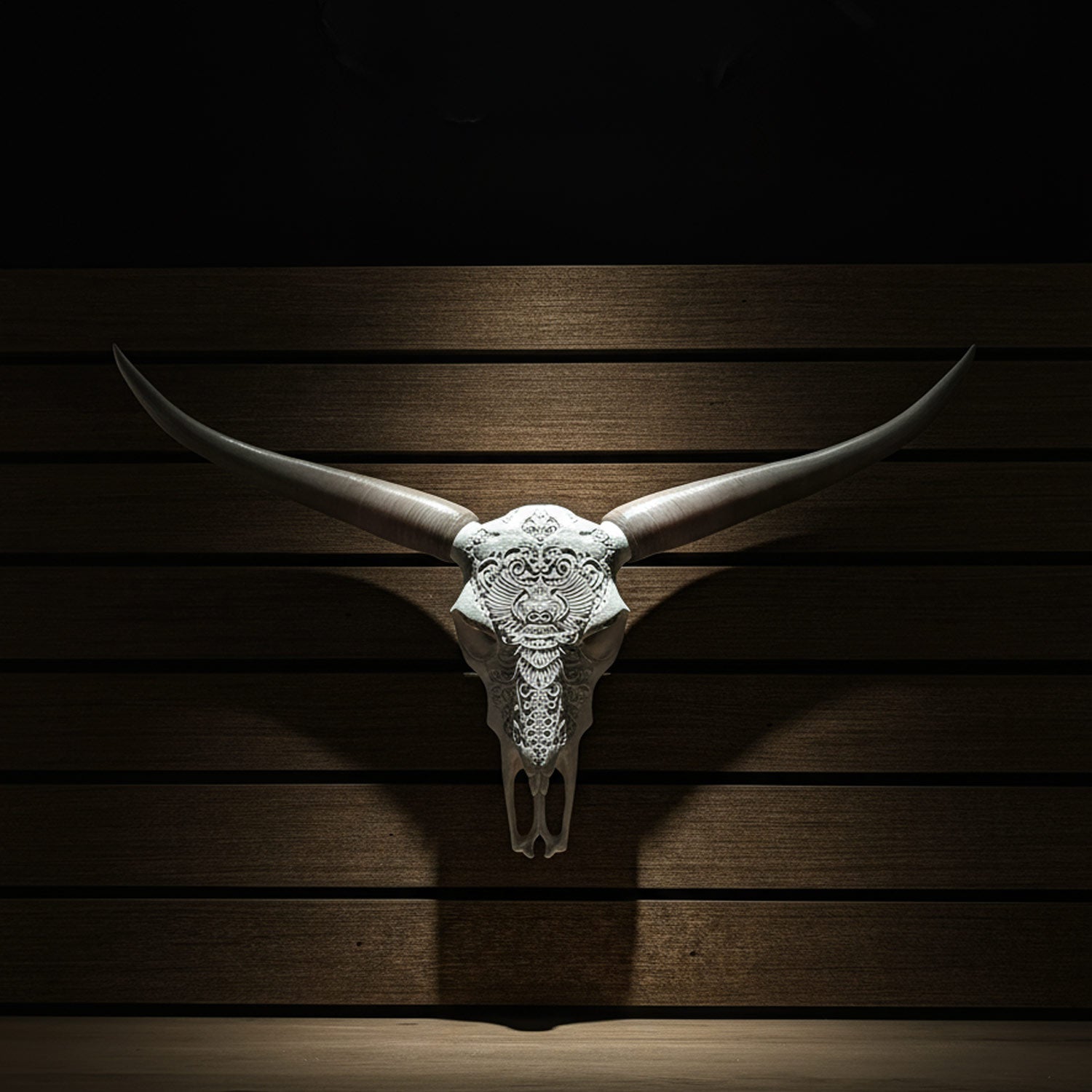 Decorative Steer Horns and Skull